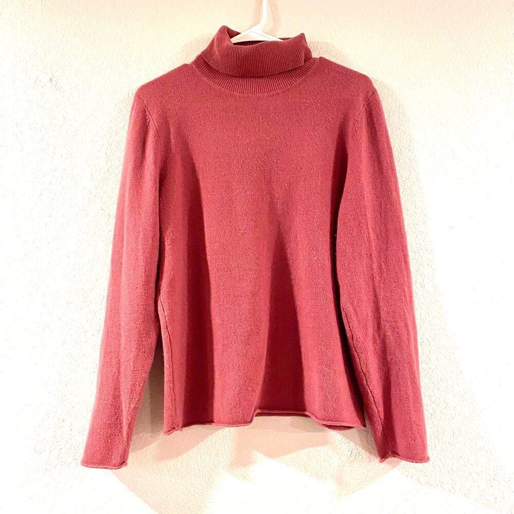 Neiman Marcus 100% Cashmere Pullover Turtleneck Sweater. Super soft. Size XL